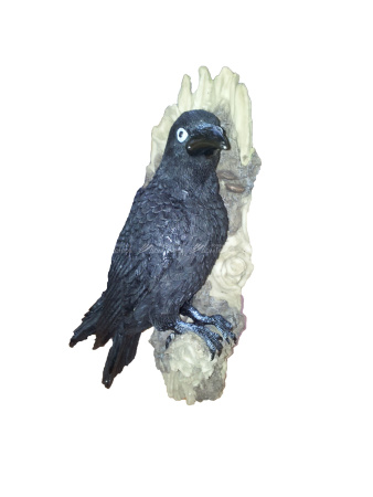 Навесная ворона на суку H-30 см