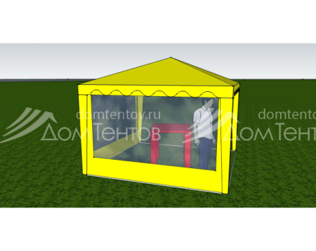 Стенка с окном 2,0х2,0 (к шатру 6-граней)