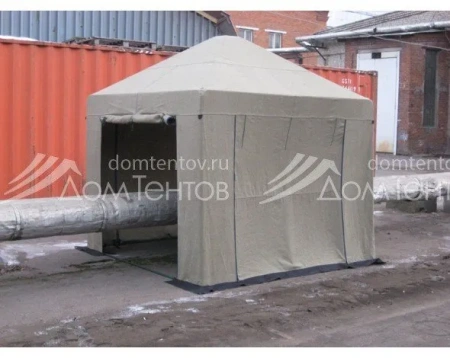 Палатка сварщика 2,5х2,5м (брезент), усиленный каркас