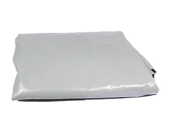 Тент ПВХ односторонний 400г/м2 40х50м с люверсами, серый