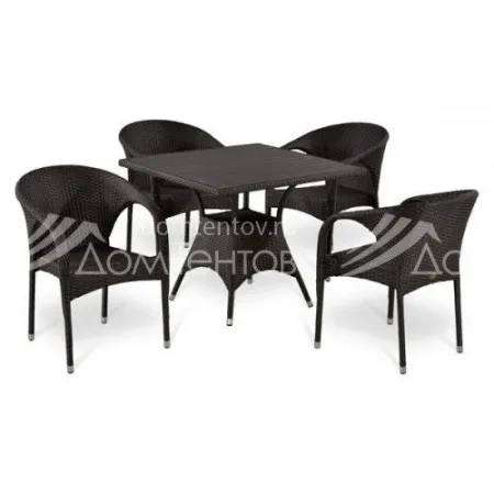 Комплект мебели из иск. ротанга T190BD/Y290B-W52 Brown 4Pcs