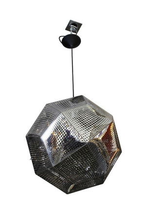 Светильник подвесной Kristall C1 SL, Е27, 1х60 Вт, H200 (макс)хD32, серебро, шт
